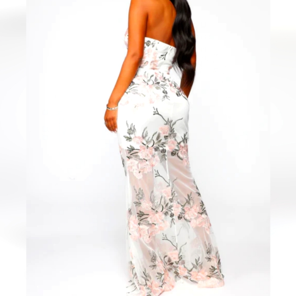 Fashionnova off the shoulder Floral Dress In Large New